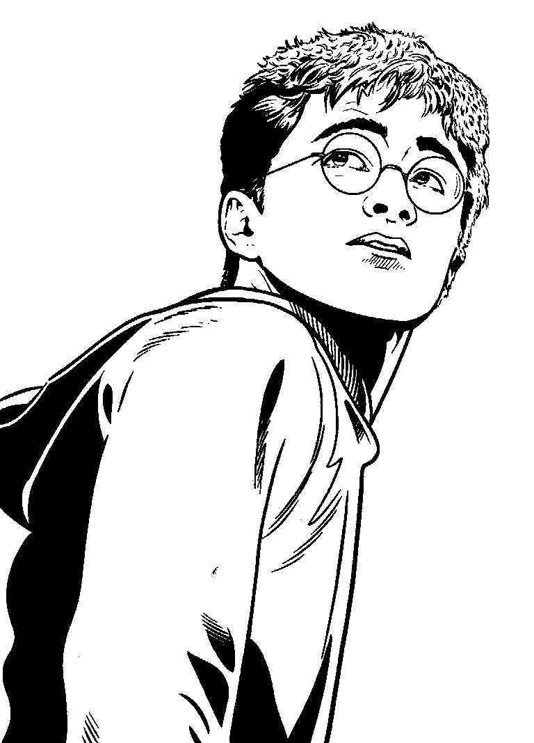 Plansa de colorat cu Harry Potter 142 49